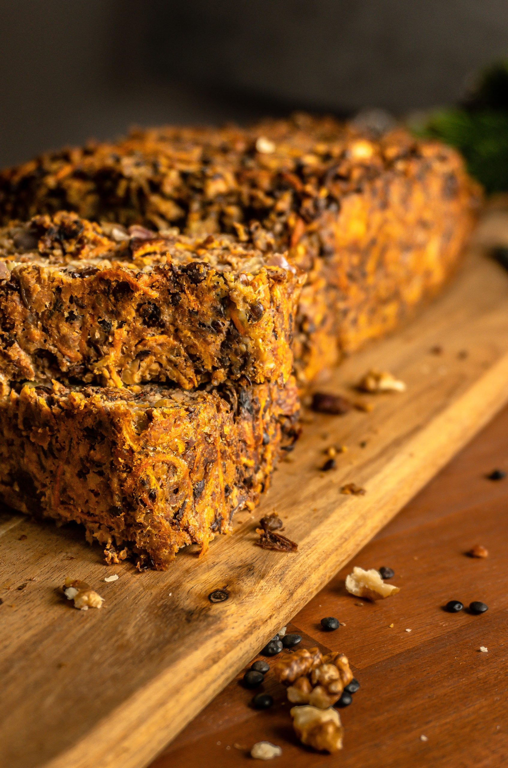 Mushroom & Lentil Vegan Loaf with Mushroom Gravy