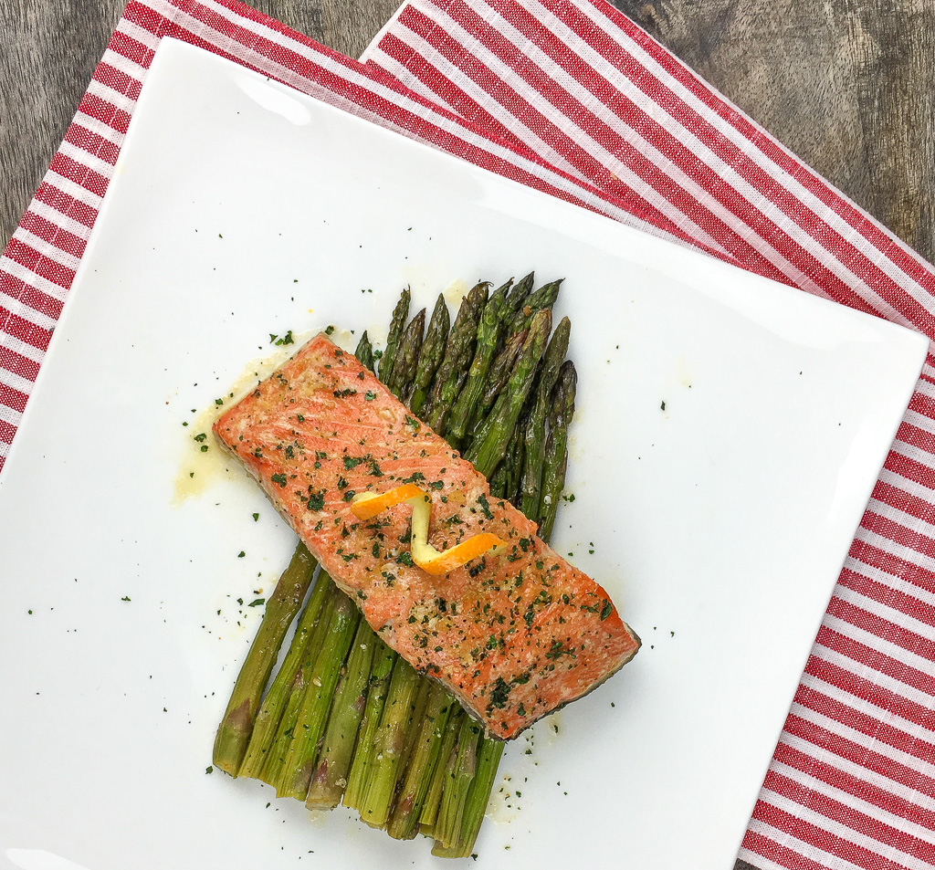 Radiant Glazed Salmon with Asparagus