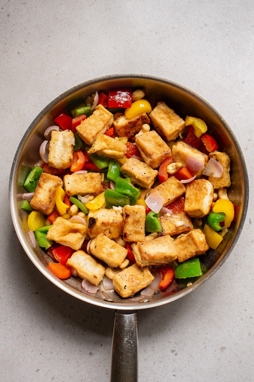 Community Garden Stir-Fry with Crispy Tofu
