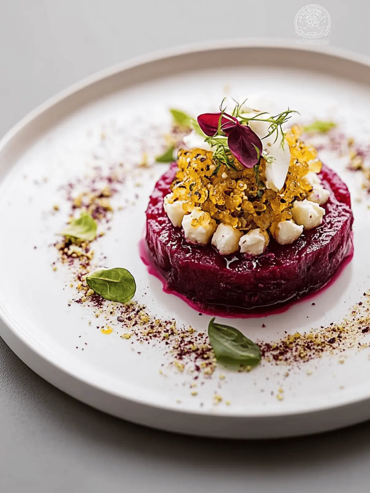 Calcein Ruby Beet & Goat Cheese Tartare