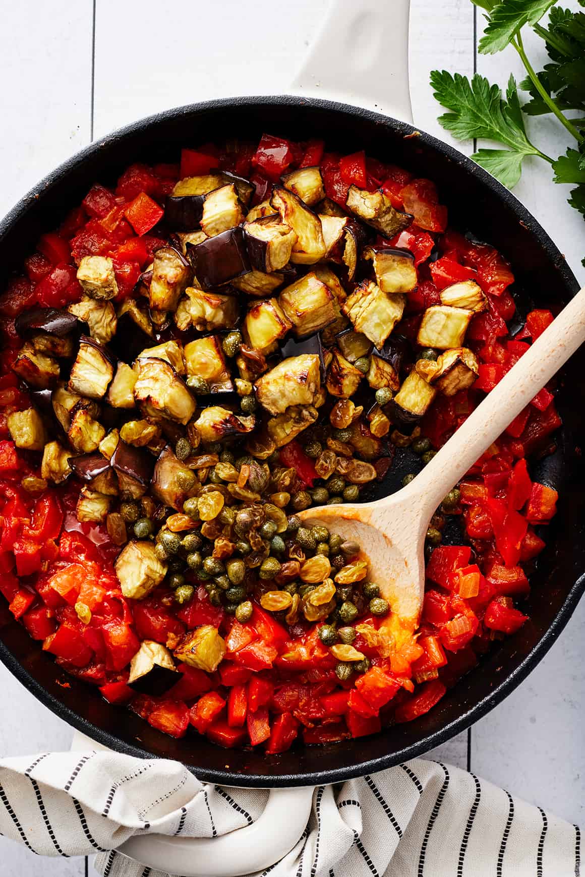 Caponata with Capers & Traditional Eggplant