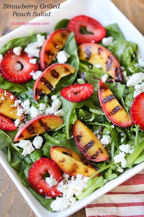Minted Peach & Strawberry Salad