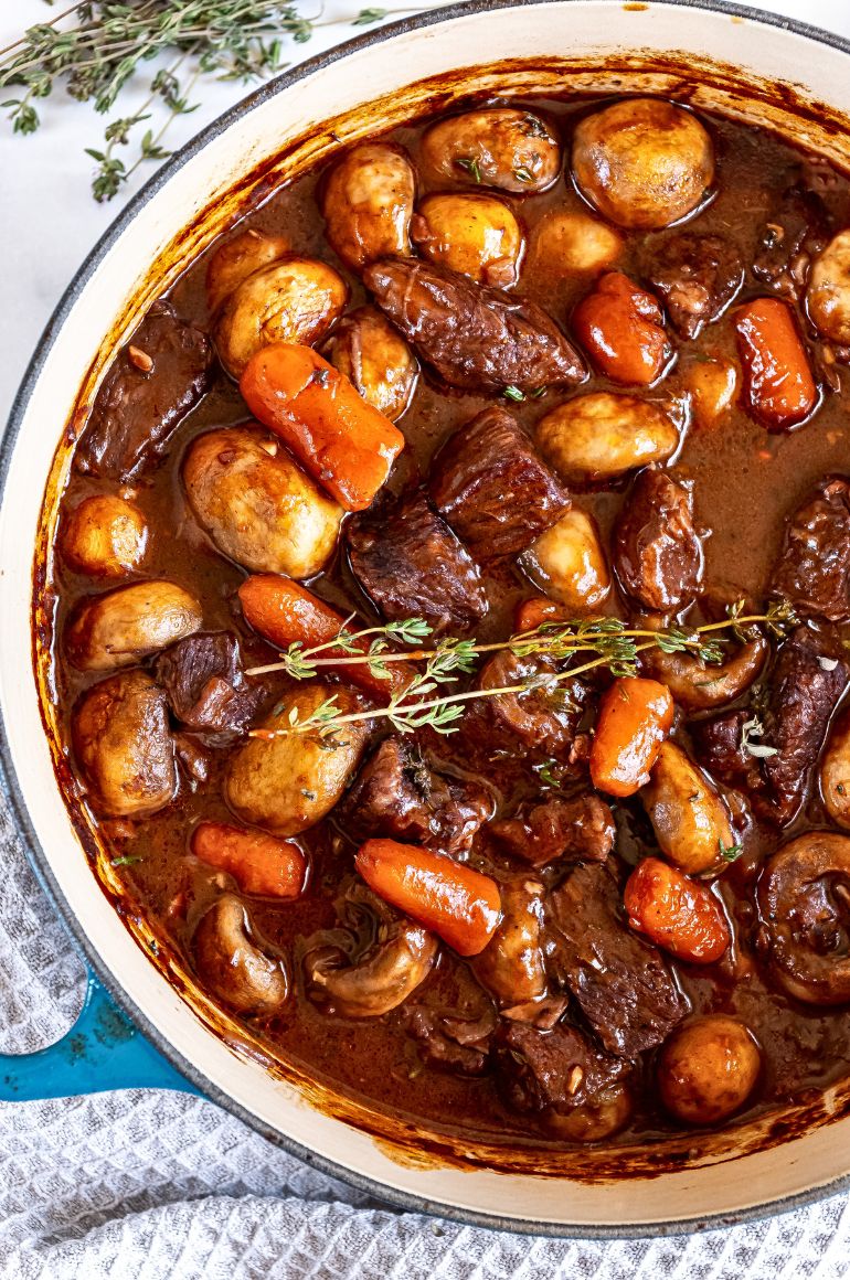 1920s-Style Beef Bourguignon