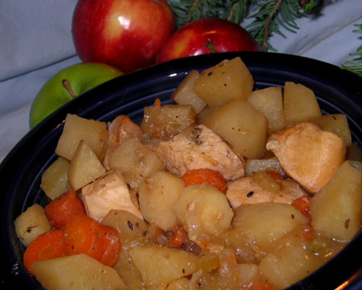 Lemon-Herb Chicken & Apple Stew