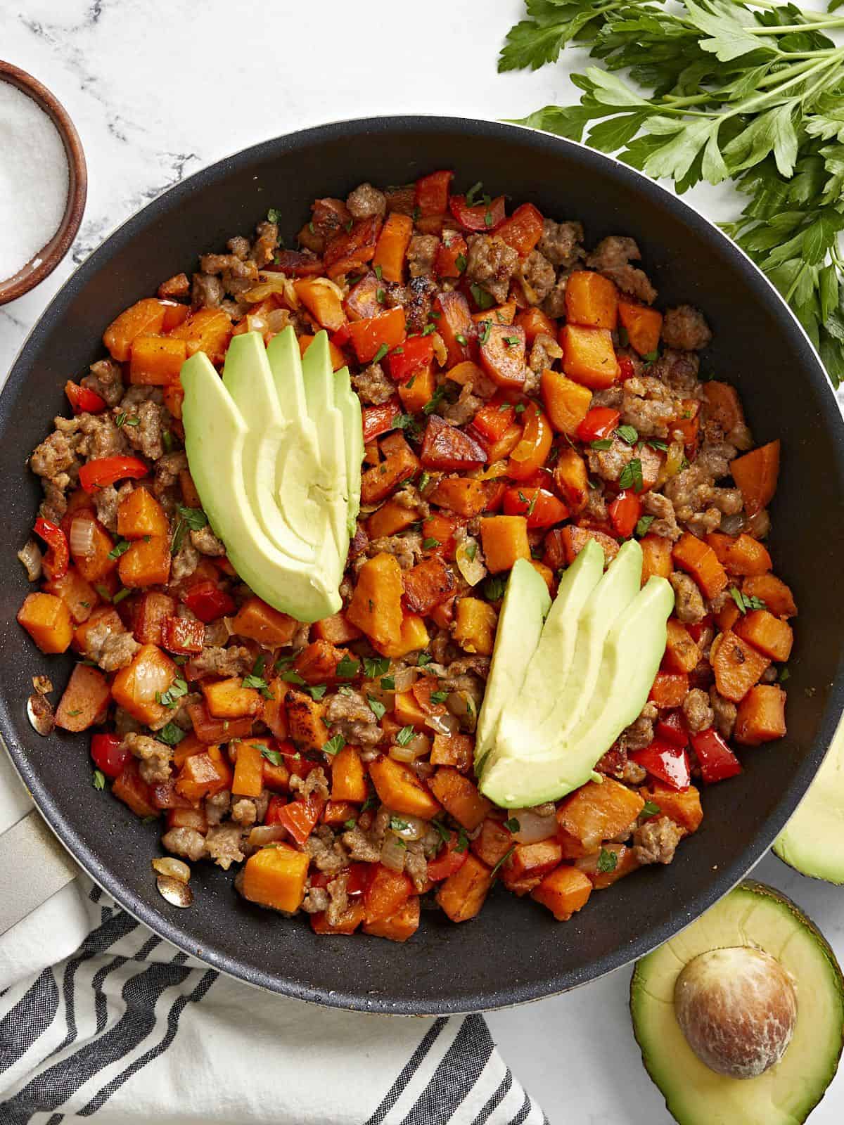 Budget Blinds' Spiced Sweet Potato Hash