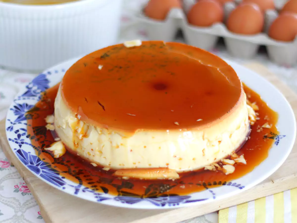 Flan de Huevo con Caramelo