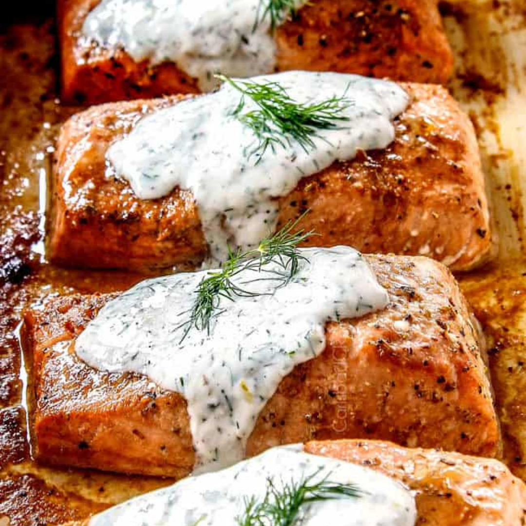 Low-Sodium Baked Salmon with Dill