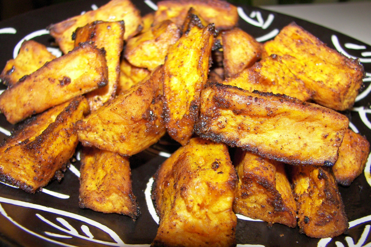 James Authentic Jersey-Style Spiced Sweet Potato Fries