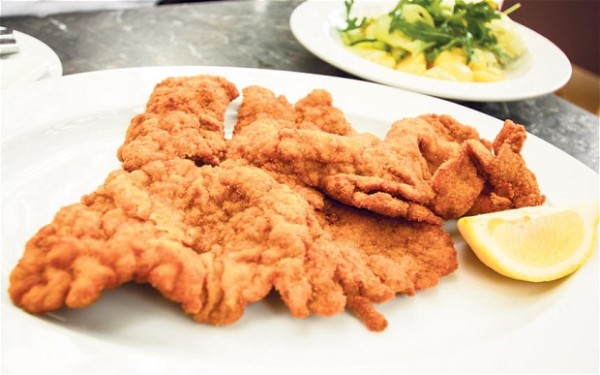 Blue Chip Veal Schnitzel with Herb-Infused Lemon Sauce