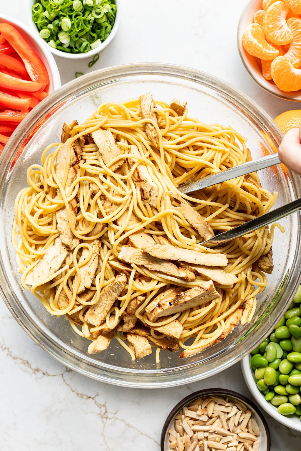 Network Connection Noodle Salad with Sesame-Ginger Dressing
