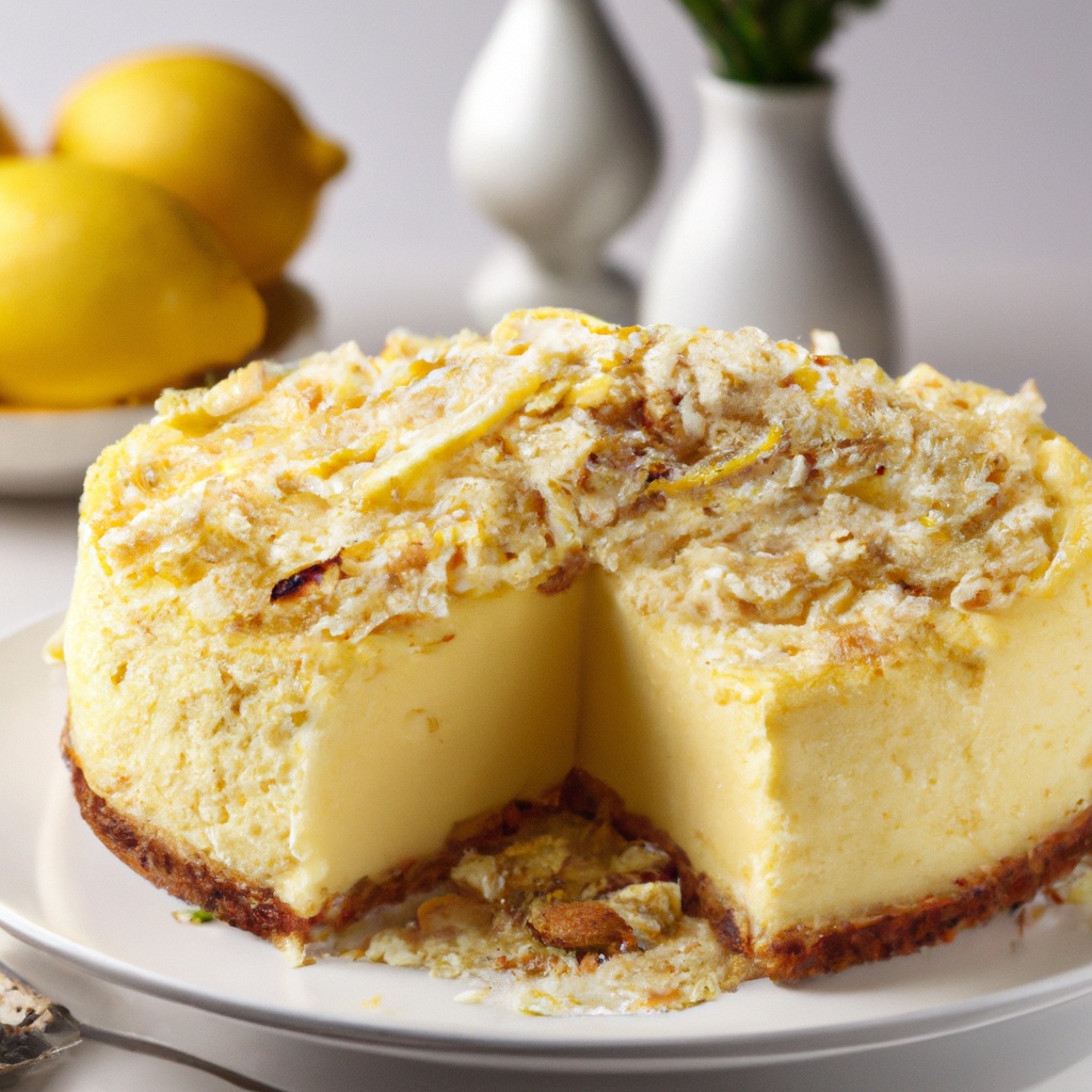 Lemon Zest Keto Cheesecake with Almond Crust