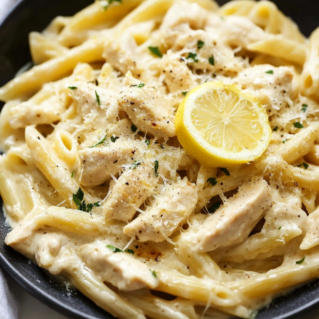 One-Pot Creamy Lemon Chicken & Pasta