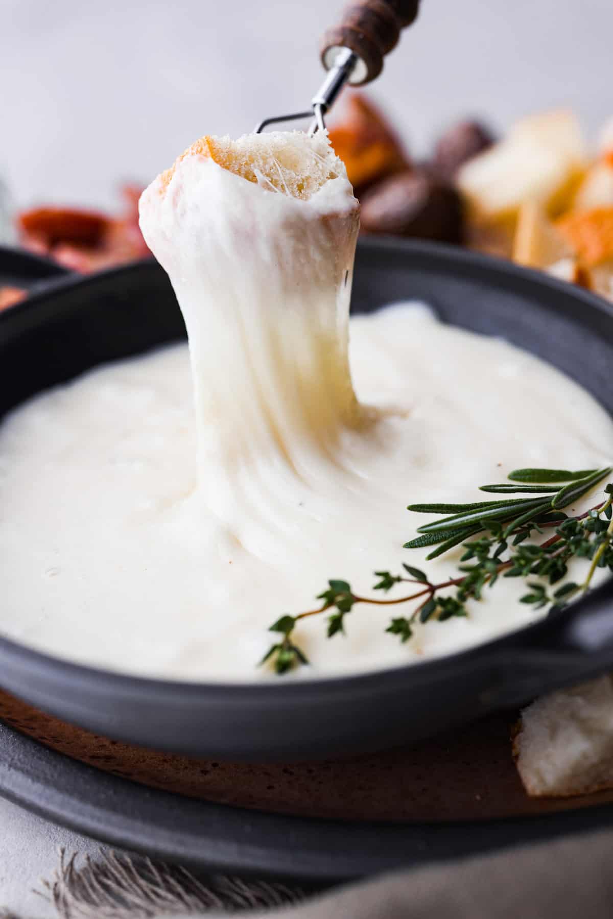 Trappist Cheese Fondue with Seasonal Vegetables
