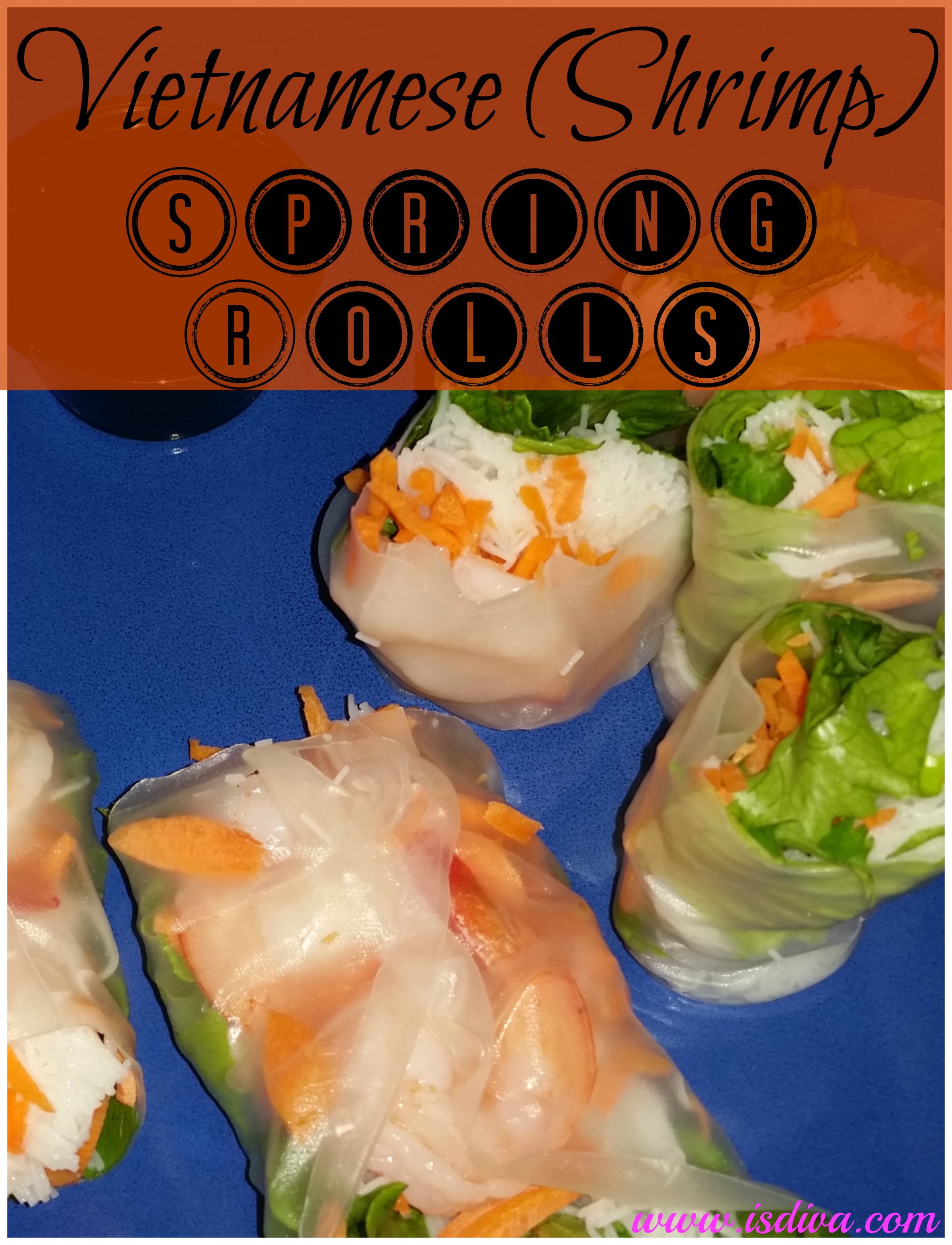 Native Vietnamese Spring Rolls with Shrimp