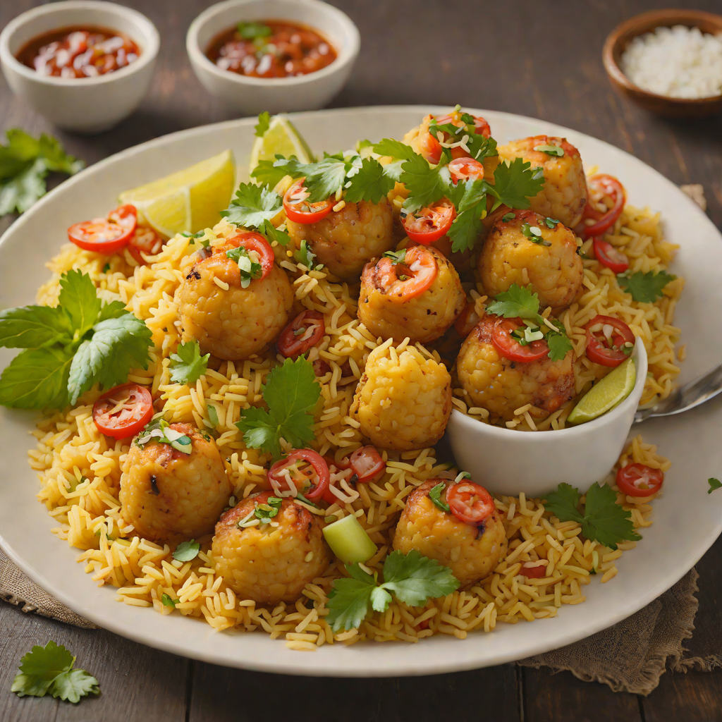 Mofongo con Camarones with Garlic-Herb Shrimp