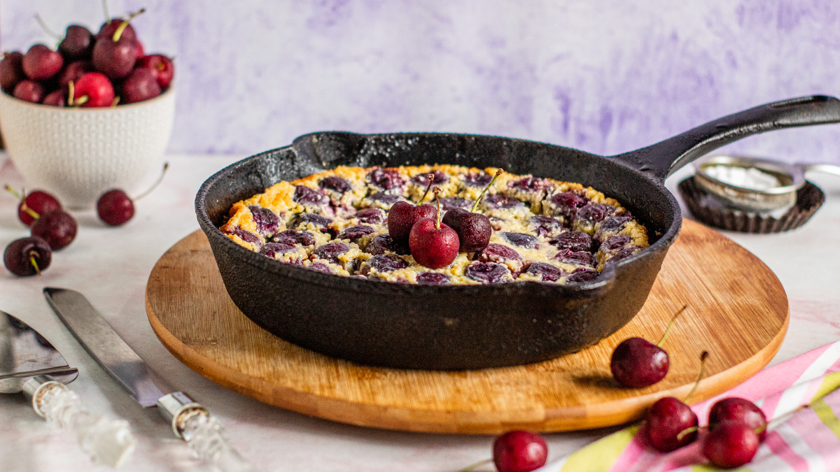 Kriek Cherry Clafoutis with Brugse Zot Glaze