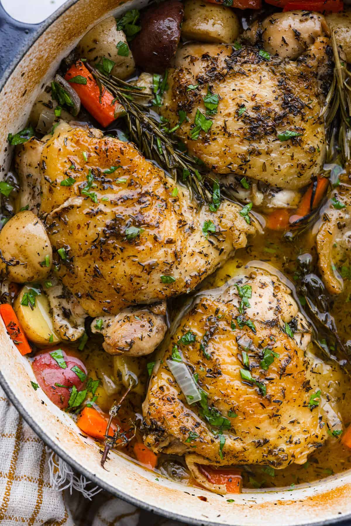 Geuze-Braised Chicken Thighs with Cherry Compote