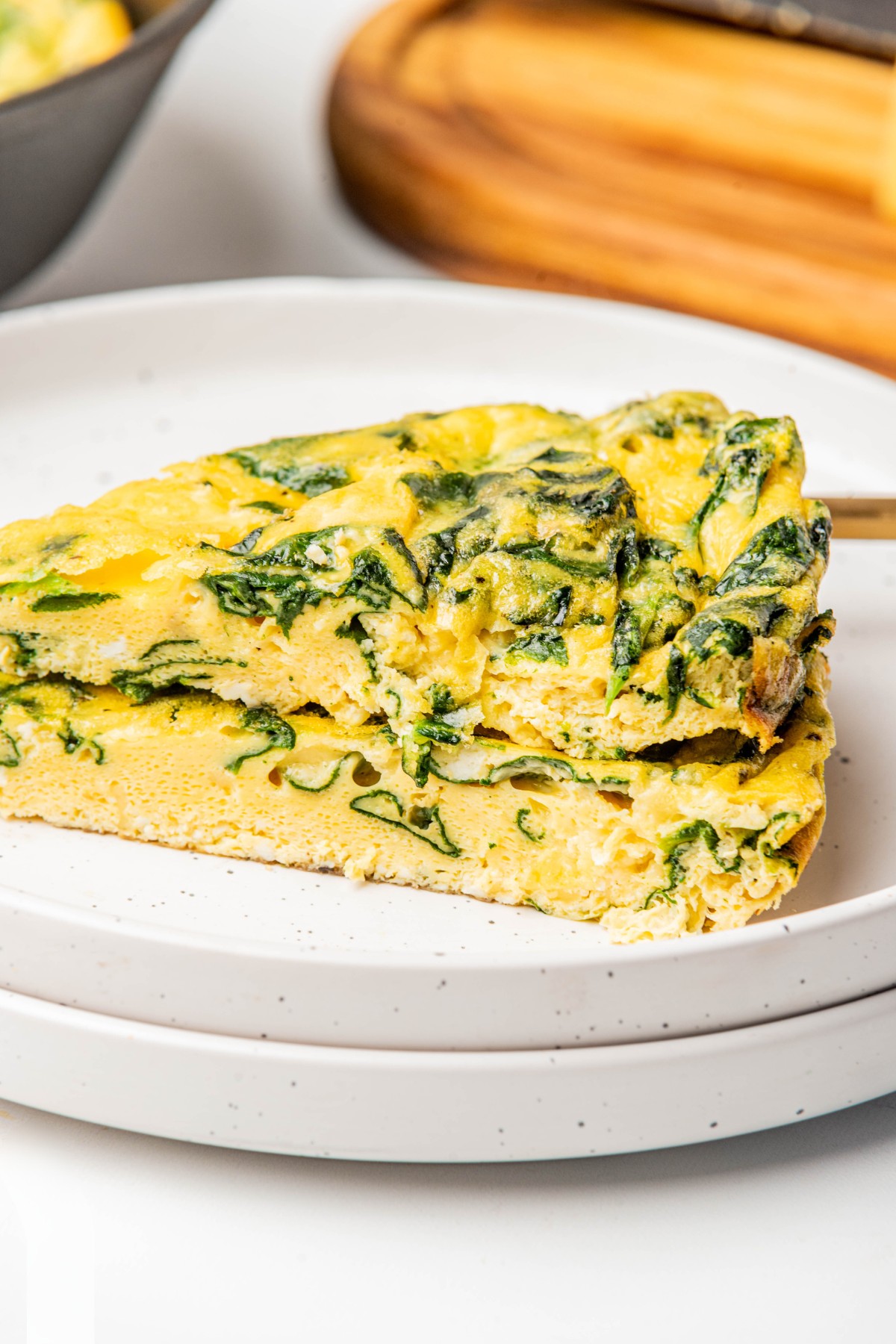 Creamy Keto Spinach & Cheese Frittata