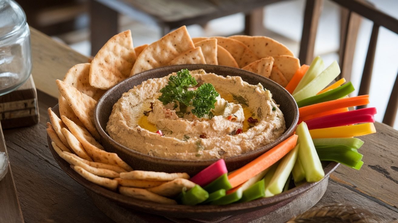 Artichoke & Lemon Dip with Fresh Veggies