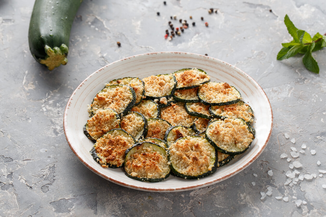 Crisp Ringed Parmesan Zucchini Rounds