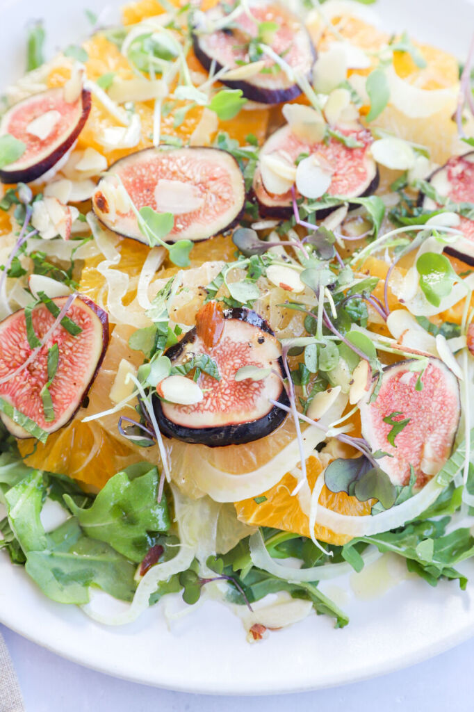 Microgreen and Radish Citrus Salad