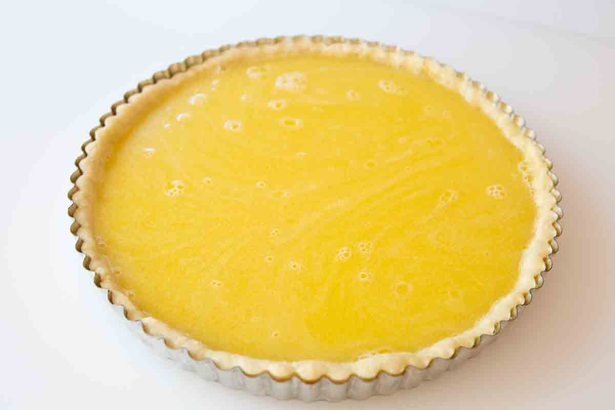 Aperol-Scented Herb Tart with Lemon-Infused Crust