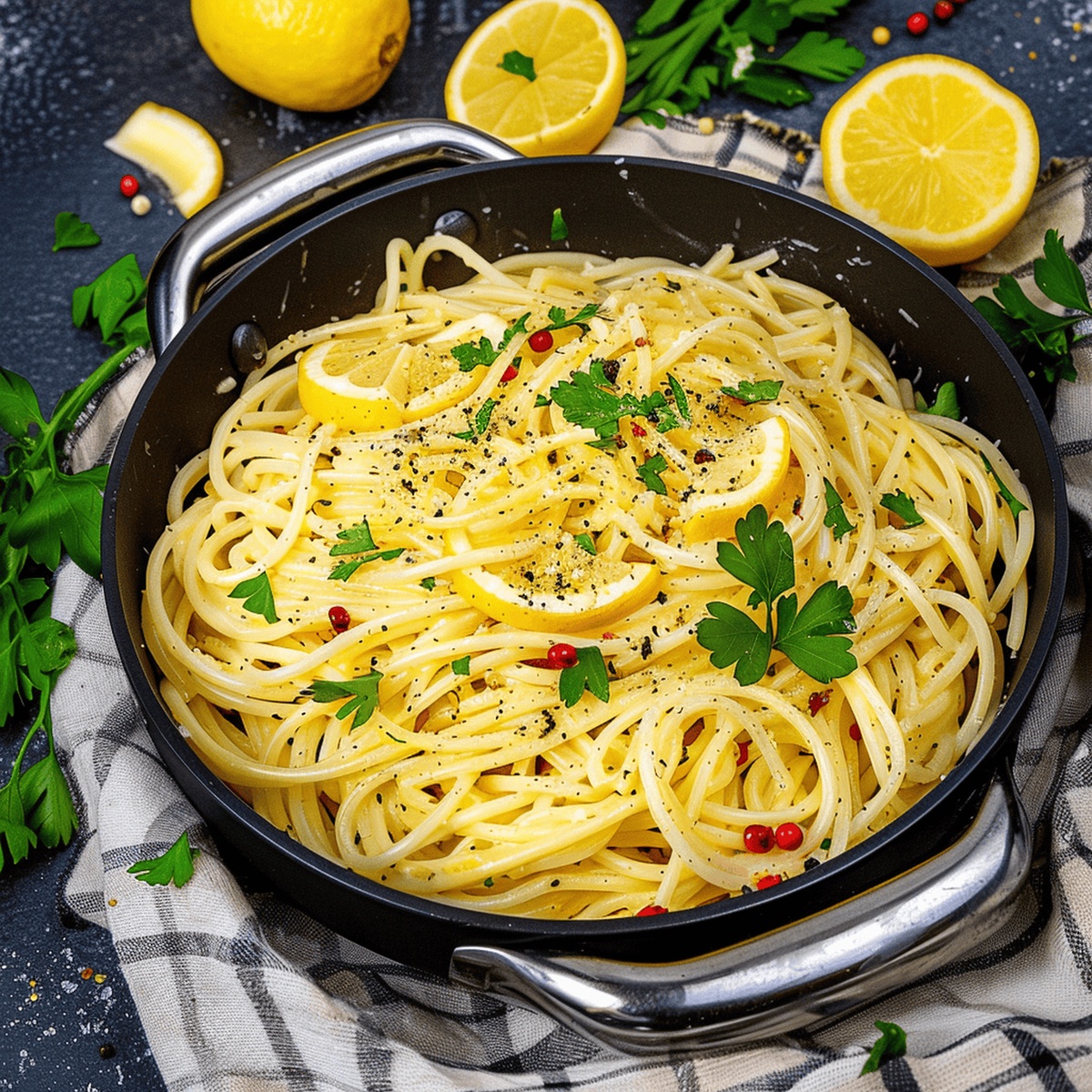 Best Pan Sauce Pasta with Lemon Zest