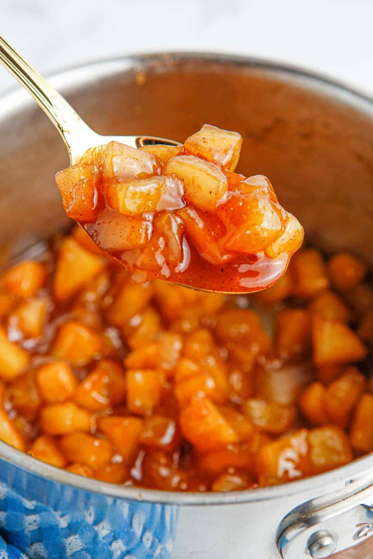 Trappist-Style Apple Compote with Kriek Lambic