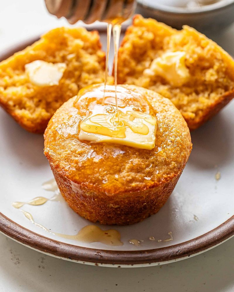 Murph's Caramelized Onion Cornbread with Honey Drizzle