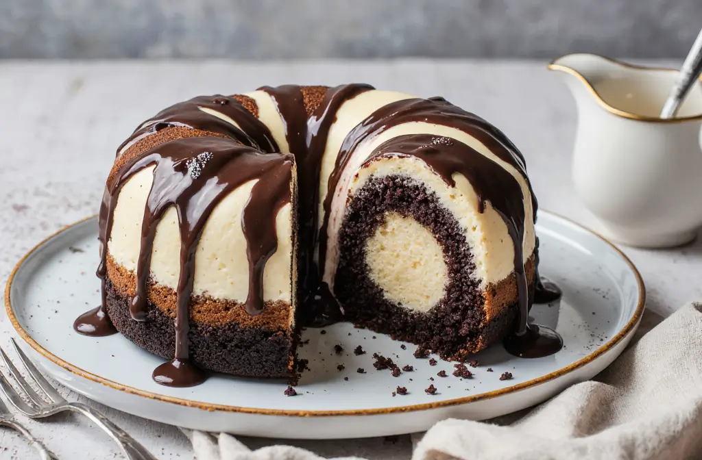 Reticulated Chocolate Swirl Cake