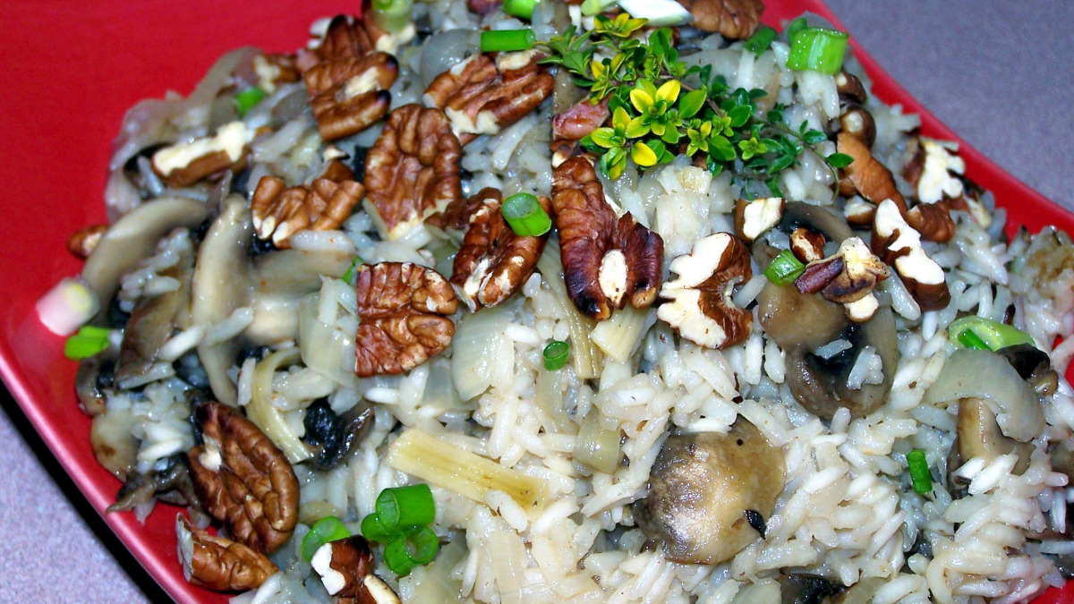 Miso-Infused Mushroom Pilaf