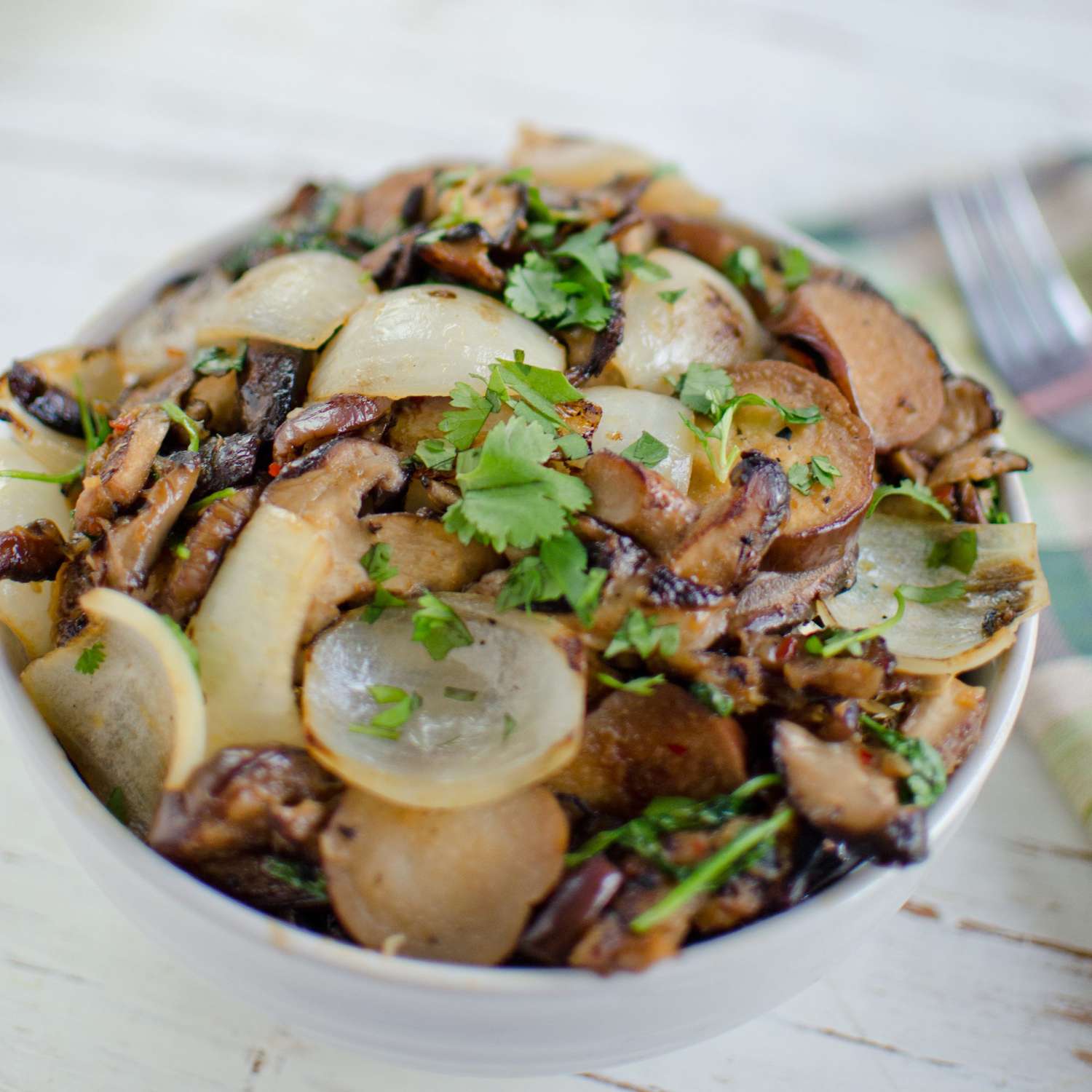 Miso-Glazed Eggplant and Shiitake Mushroom Stir-Fry