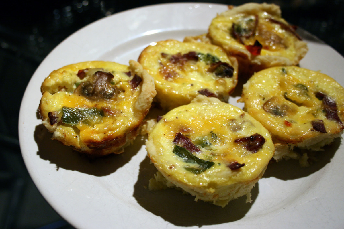Half-Size Mini Chicken Quiches