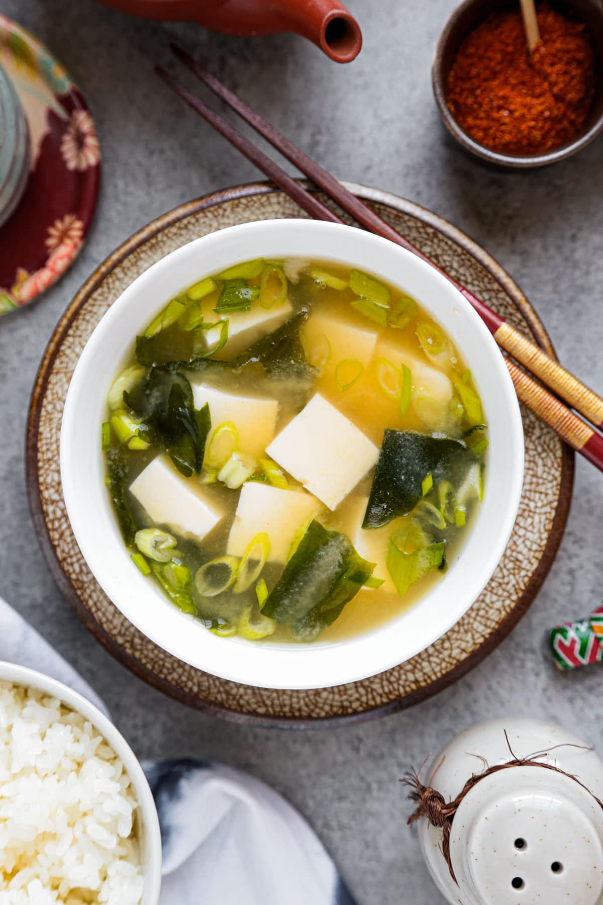 Authentic Japanese-Style Simmered Tofu with Miso & Wakame