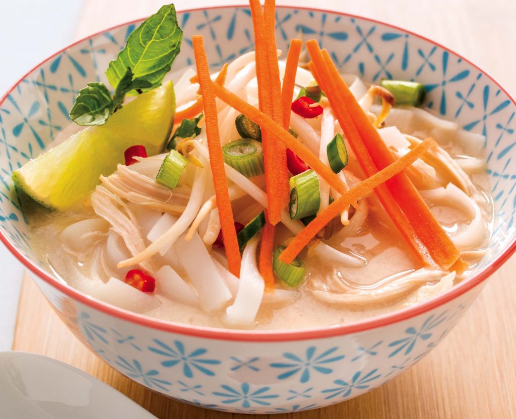 Authentic Vietnamese Lemongrass Chicken Noodle Soup