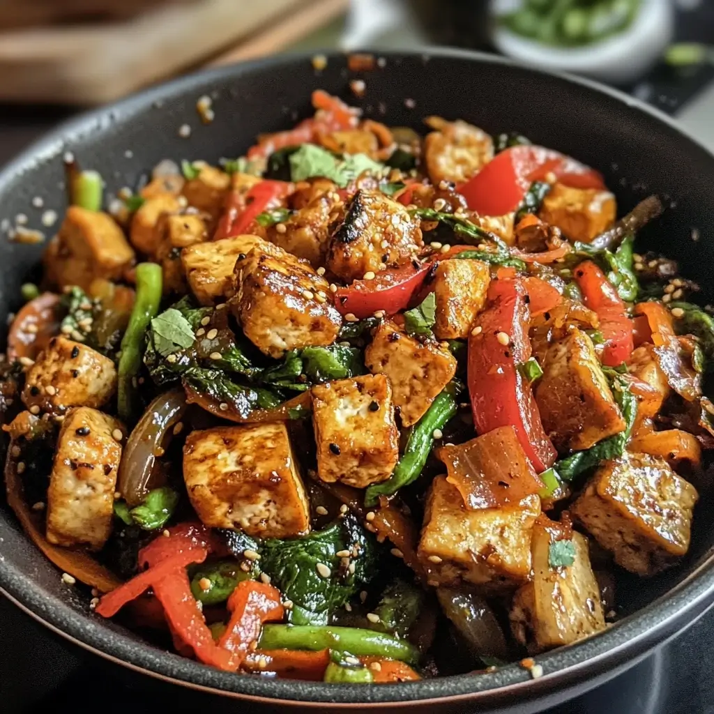 Instant Collaboration Stir-Fry with Crispy Tofu
