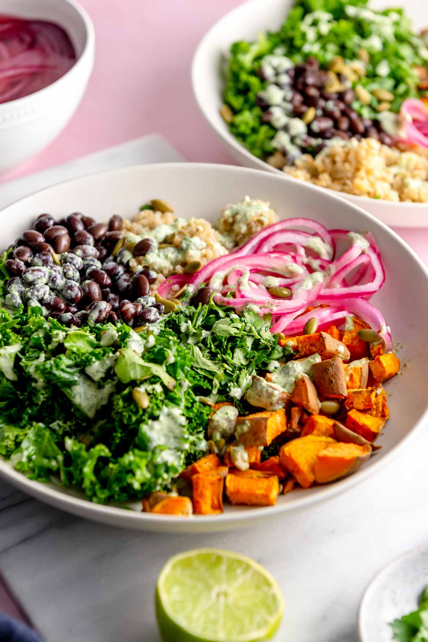Turmeric-Sweet Potato Power Bowls with Black Beans