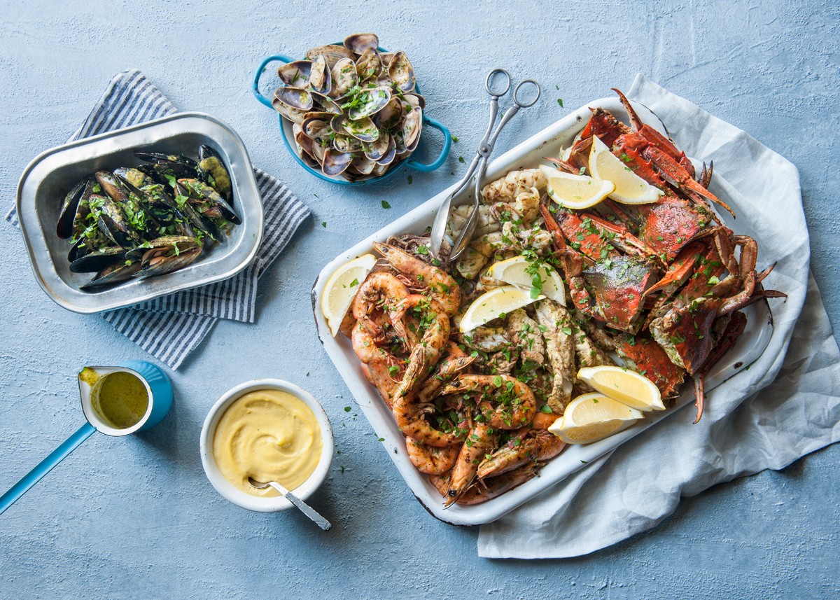 Dubai Mall Seafood Platter with Citrus Aioli
