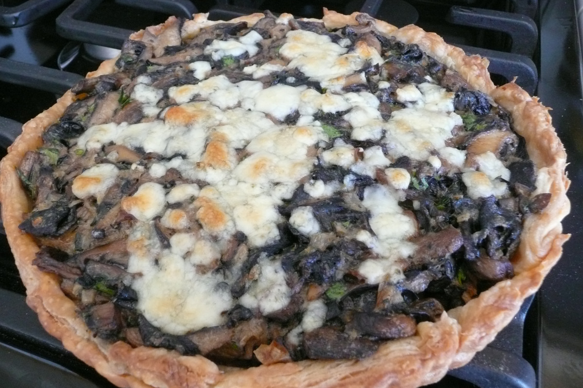 True-Hearted Mushroom & Herb Tart with Flaky Crust