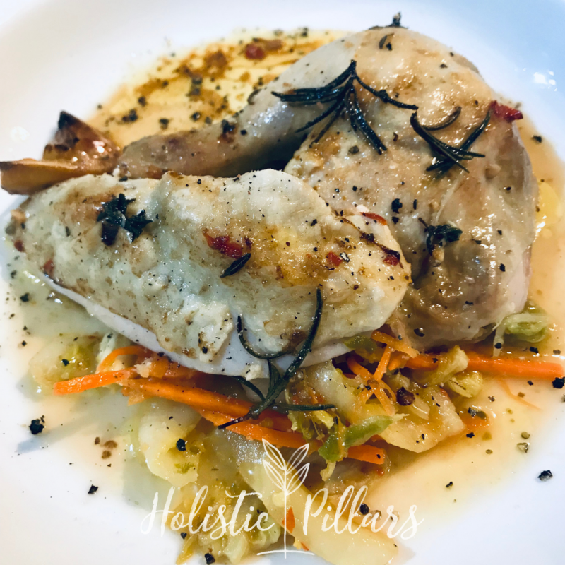 Lemon-Herb Chicken & Rainbow Roast