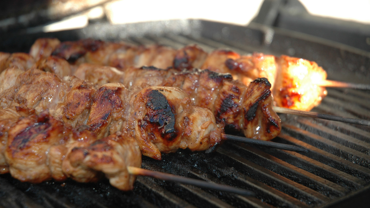 Stick-Up Skewers with Herb-Glazed Chicken
