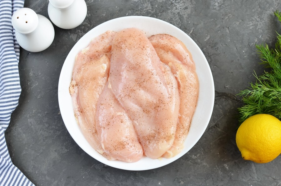 Toggle Herb Chicken with Lemon-Dill Sauce