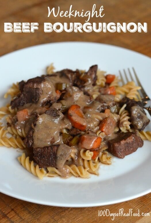 Weeknight Beef Bourguignon with Pearl Onions