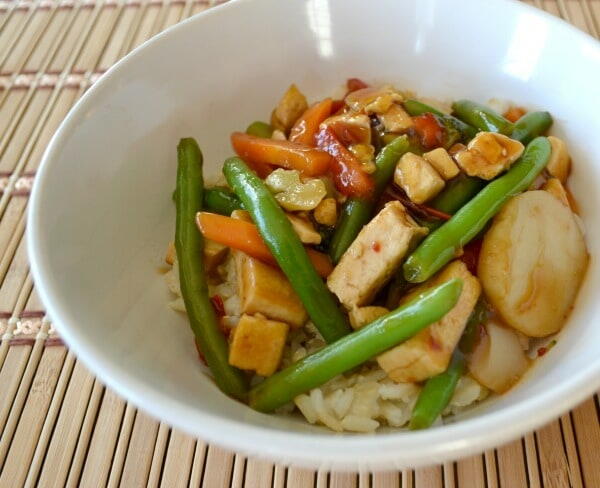 Japanese Tofu and Vegetable Teriyaki Bowl
