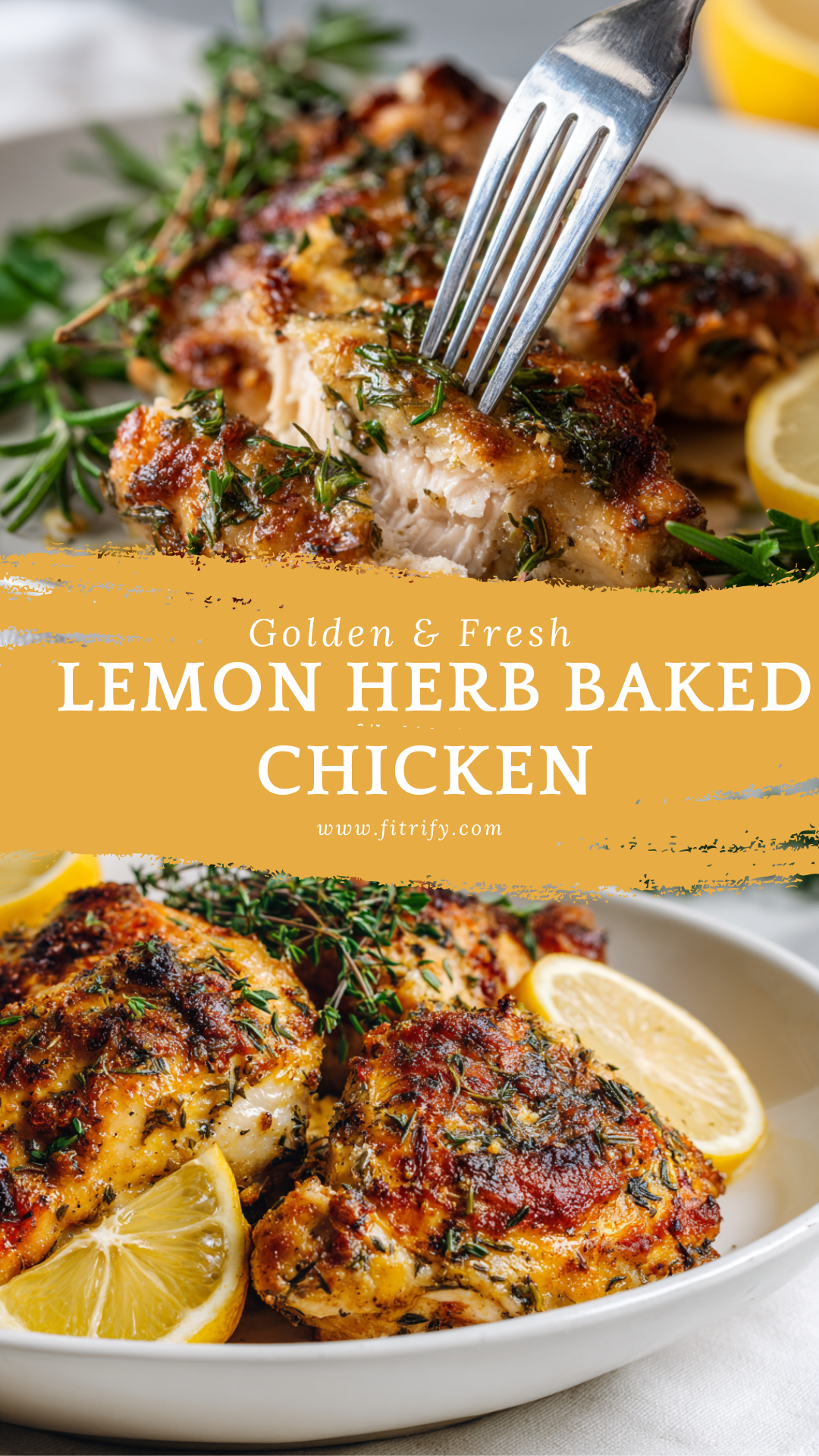 Lemon-Herb Chicken with Herb Crust