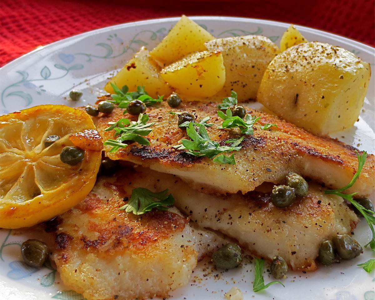 Brainerd River Fish Fillets with Lemon-Dill Sauce