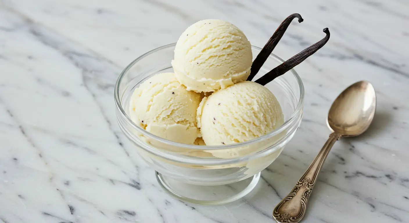 Gin-Infused Vanilla Ice Cream