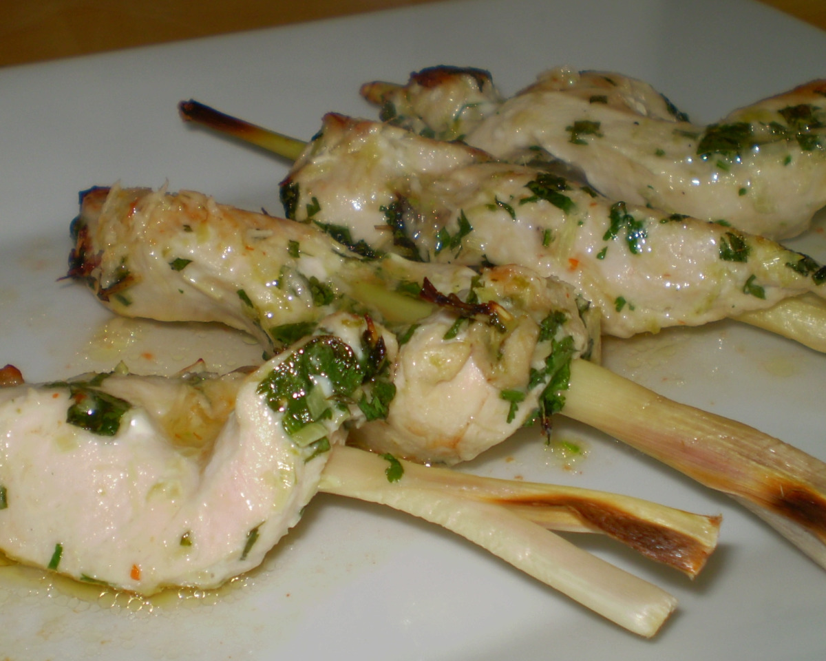 Caramelized Lemongrass Chicken Skewers