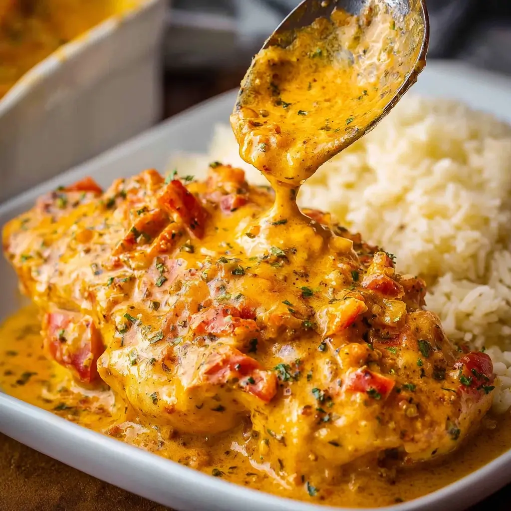 Roasted Red Pepper Coconut Chicken
