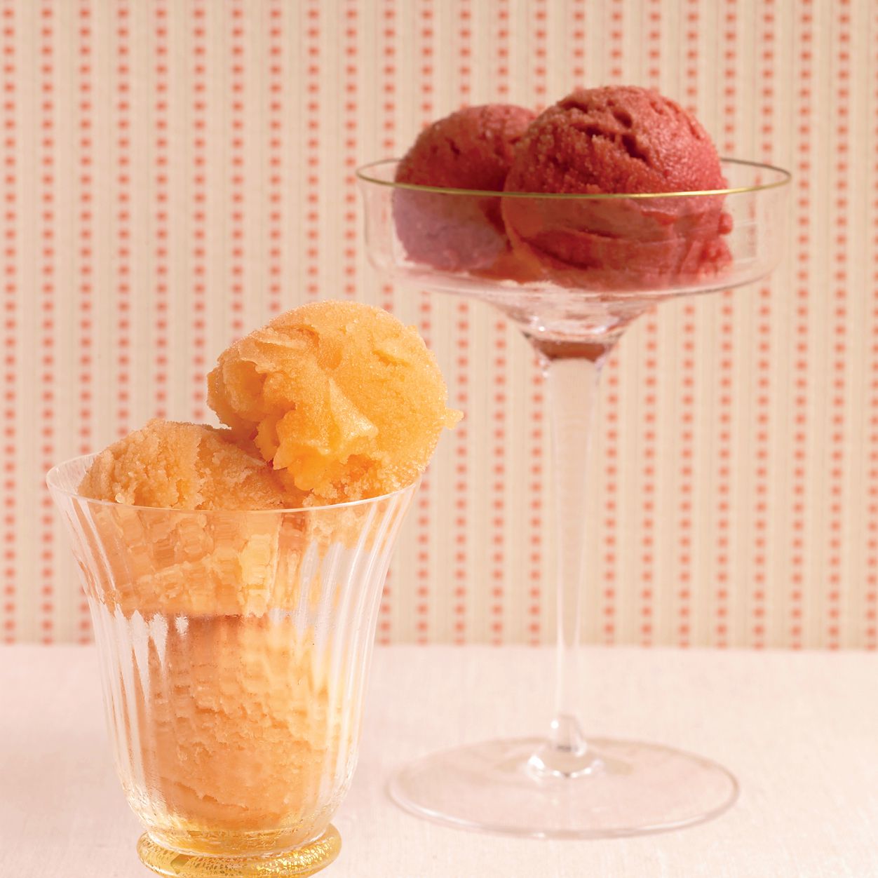 Lambic Beer Sorbet with Cherries
